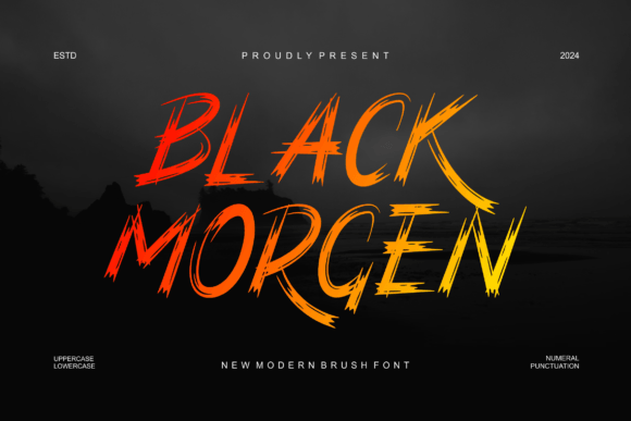 Black Morgen: The Bold Brush Font for Modern Design