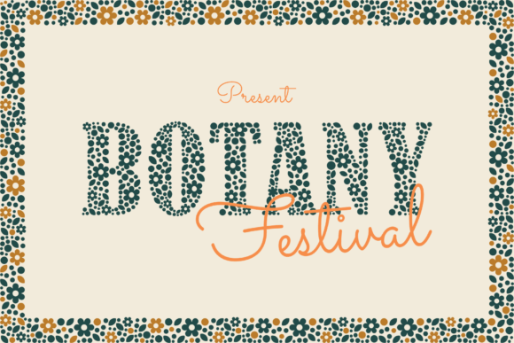 Botany Festival: Strategic Typography for Natural Branding