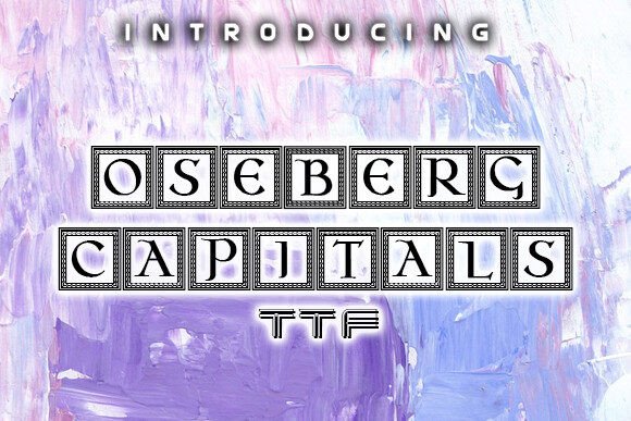 Oseberg Capitals: A Stylish Font for Bold Designs