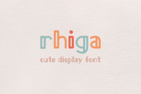 Rhiga: The Cute Display Font That Brings Personality to Your Designs