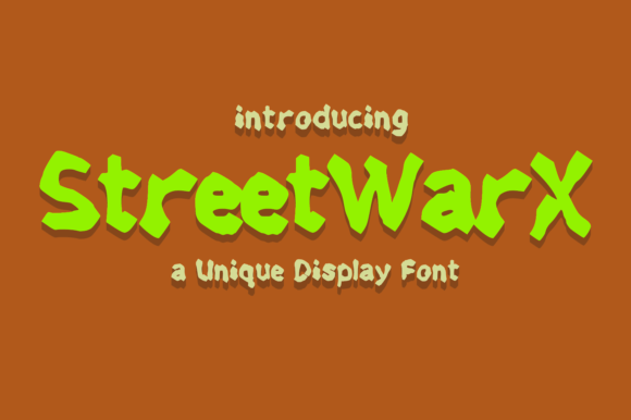 Streetwarx: The Gritty Font for Bold Design