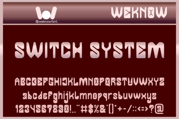 Switch System: The Versatile Techno-Font for Modern Brand Identity