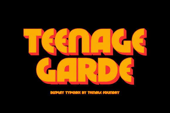 Teenage Garde: Bold Display Font for Modern Design