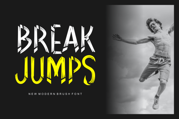 Unleashing Visual Energy with Break Jumps Typography
