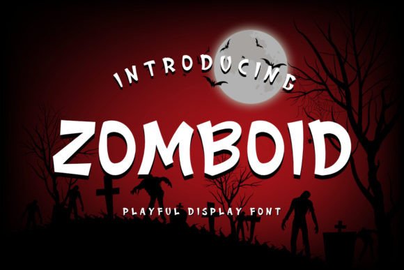 Zomboid: The Playful Spooky Font for Halloween